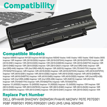 Fancy Buying 11.1V 5200mAh N4010 Laptop Battery 6-Cell Lithium Ion