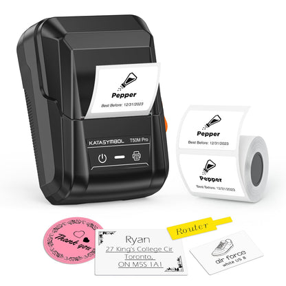 SUPVAN 1-5/8'' x 1-3/16'' T50M Pro Monochrome Thermal Printer, 203 DPI, Thermal Technology, Label Printer