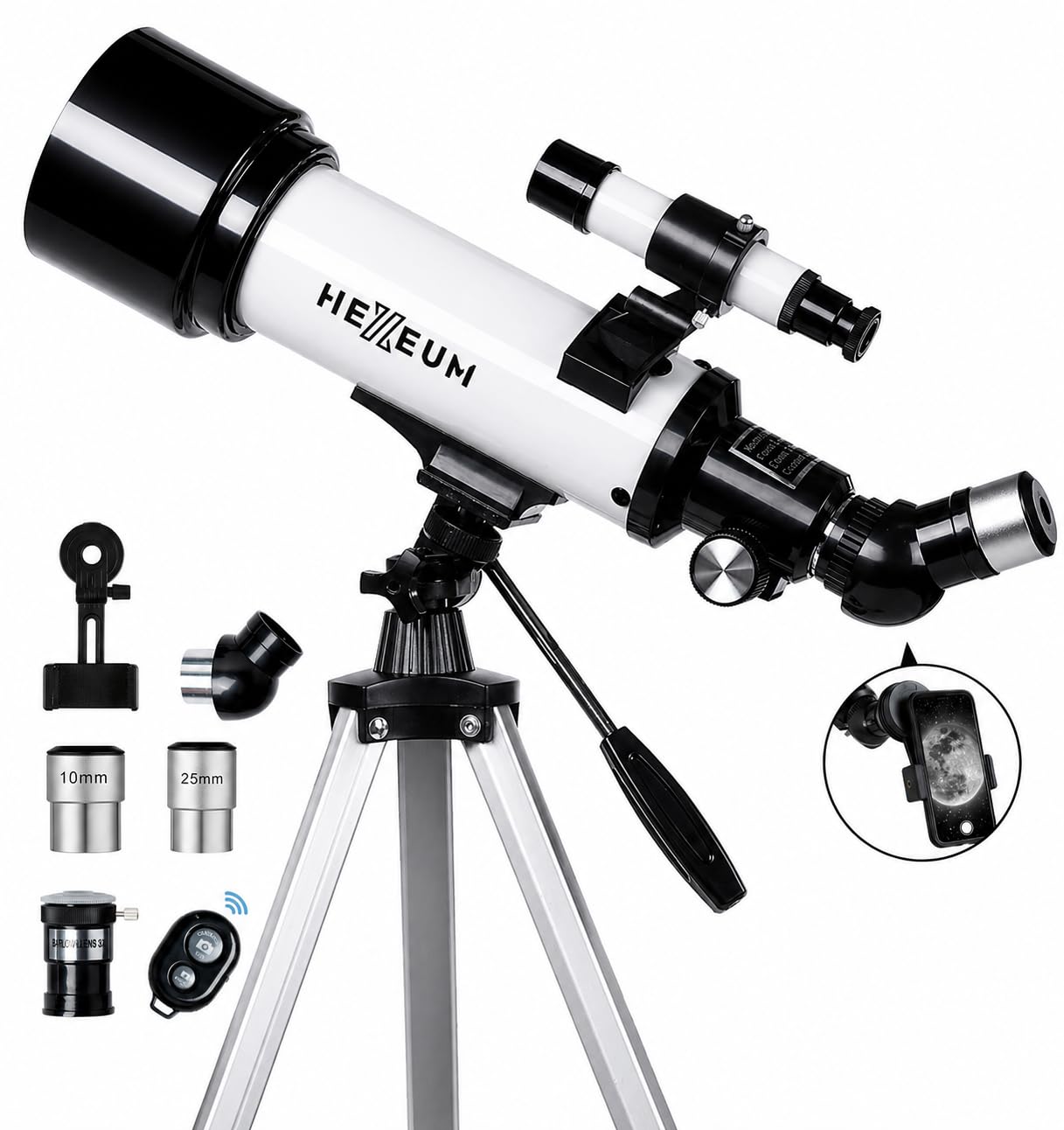 Koolpte 70mm AZ50070 500mm Manual Focus Telescope