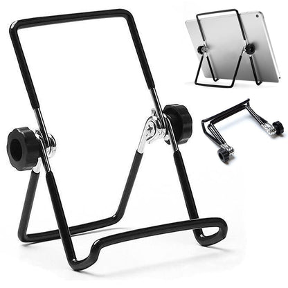 VOVIGGOL Foldable Tripod Tablet Holder, Compatible with 5.5-12.9" Devices, Adjustable Non-Slip Metal Cradle