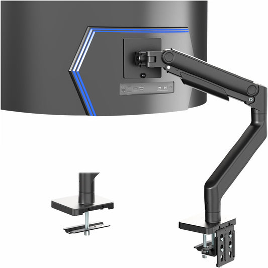 VIVO 49 Inch Heavy Duty Aluminum Ultrawide Monitor Arm, Maximum Load 44 lbs, Black, STAND-V101V