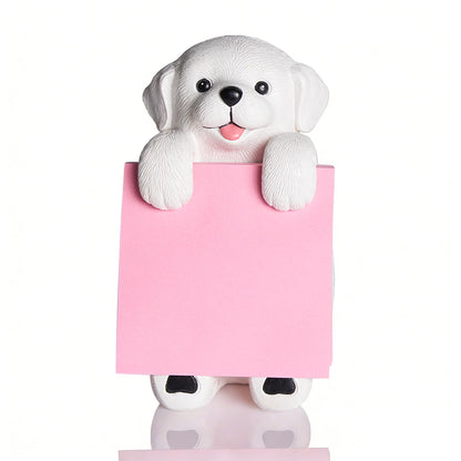 HORTIX 3.54 x 2.76 x 4.92 Dog Note Holder-black and white Dog note holder-000