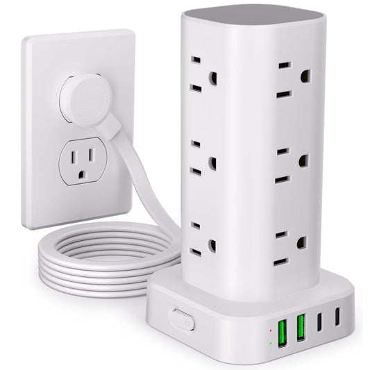 UWIWUTEI 16 Outlets Surge Protector Power Strip with 4 USB Ports Model HD-Q16