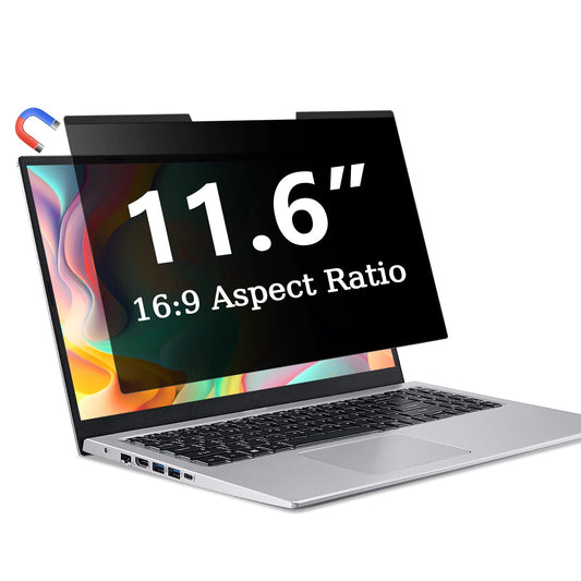 ZOEGAA 11.6 Inch Laptop Privacy Screen Filter Anti-Glare Anti-Spy Blue Light Block Matte Finish
