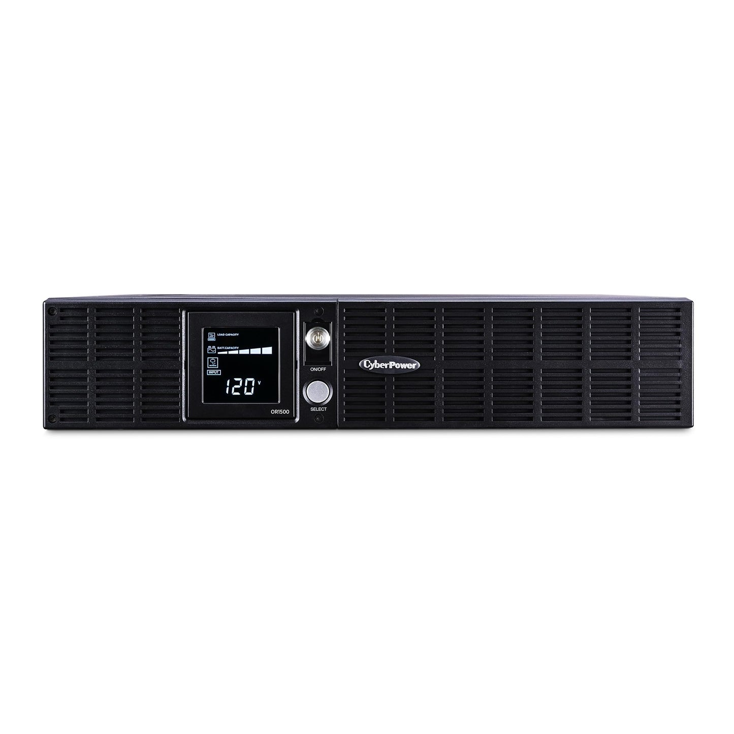 CyberPower 900W OR1500LCDRT2U UPS System with 8 Outlets, Metal, Black