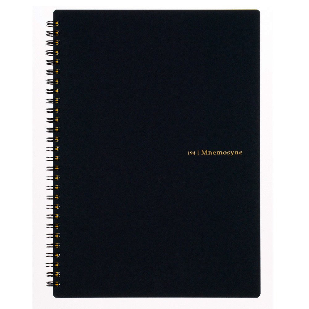 Maruman 9.92" x 7.05" Notebook - 160 Pages, Ruled, Micro-Perforation, Polypropylene Cover, Black