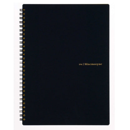 Maruman 9.92" x 7.05" Notebook - 160 Pages, Ruled, Micro-Perforation, Polypropylene Cover, Black