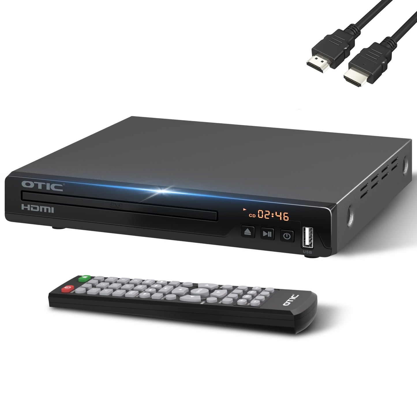 OTIC Compact Multiple Format Media Player HDMI 1080p Resolution