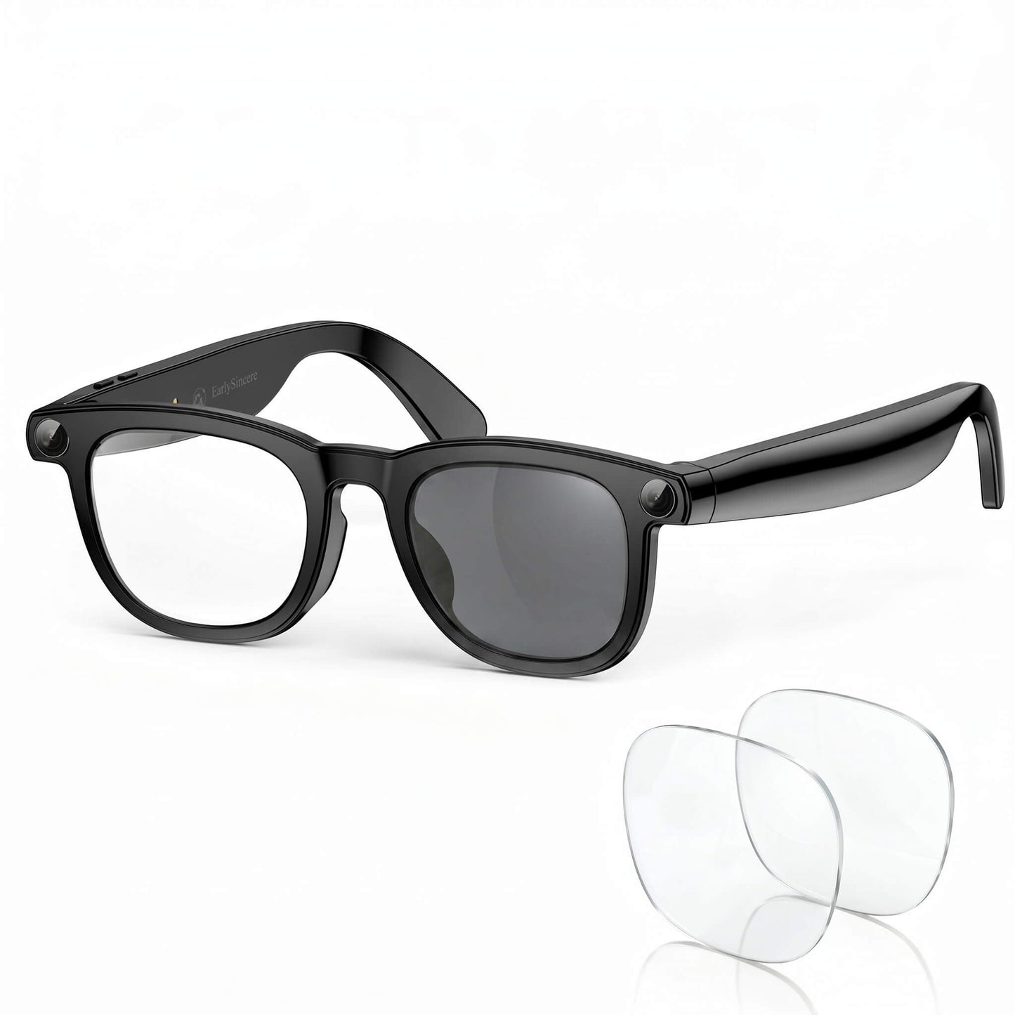 EarlySincere 32GB Smart Glasses 4K 290 mAh Lithium Ion Wearable Computer