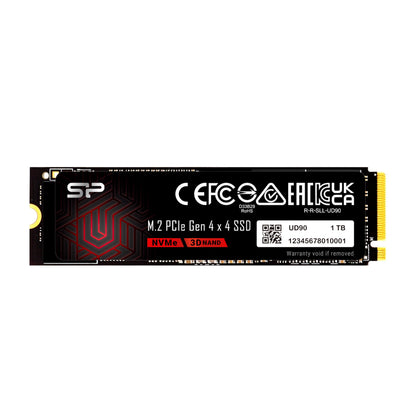 Silicon Power 1TB UD90 NVMe 4.0 Gen4 PCIe M.2 SSD Read/Write Speed 5000/4800 MB/s (SP01KGBP44UD9005)