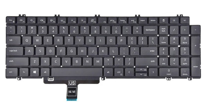 KBRPARTS Replacement Keyboard Black Backlit QWERTY Layout for Dell Latitude 5520 5530 5540 5521 5531, Precision 3560 3570 3580 3561 3571 3581, Precision 7670 7680 7770 7780