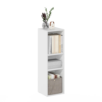 Furinno Fulda 3-Tier Bookcase Model Number 22287 Dimensions 9.29 x 9.84 x 31.5 inches Weight Capacity 80 Pounds