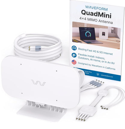 Waveform 4 dBi MIMO Antenna Model WF-QMIN-1 50 Ohms 25 Miles 1 Count