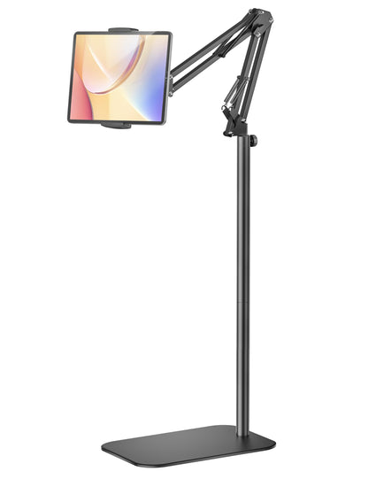 SteelStorm Floor Tablet Stand STEELSTORM-L7 Universal Holder, Adjustable Height, 360-Degree Rotation, Compatible with Devices 4.7"-12.9"