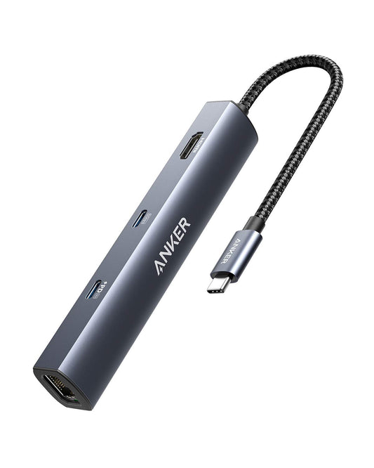 Anker 6-in-1 USB-C Hub A83650A1 Ethernet, 4K HDMI, 1Gbps, 3xUSB Ports