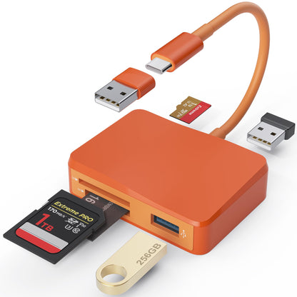 SZHAIYIJIN 5 in 1 USB-C & USB Card Adapter XC5U-O