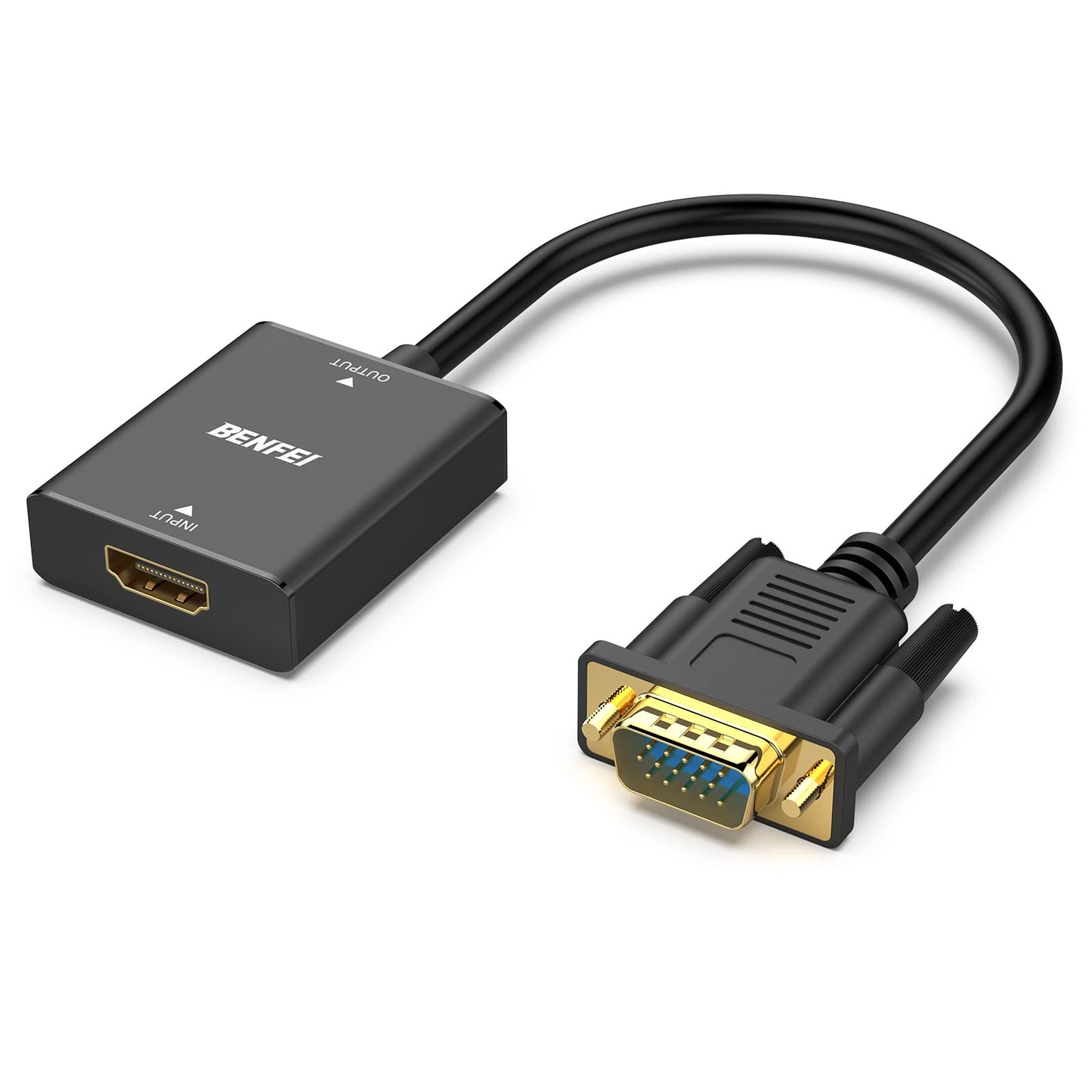 BENFEI HDMI to VGA Adapter 1920x1080@60Hz 1 Count 000272black