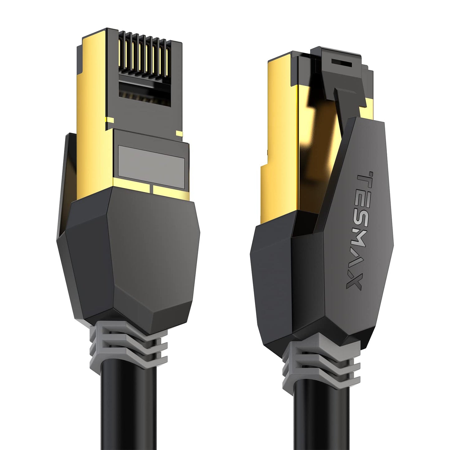 Tesmax 15 FT TX-CAT8ECS1500 Cat 8 Ethernet Cable 40Gbps 2000MHz Male-Male