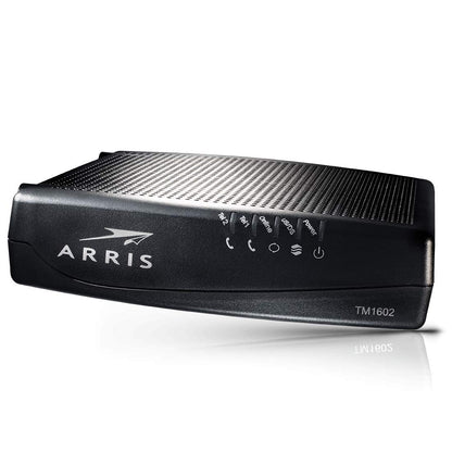 ARRIS Touchstone TM1602A Ethernet Modem - 5 Ports, Black