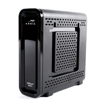 ARRIS 6.4" x 2" x 8.7" SB6121 Cable Modem, Wired, 4 Ports, 172 Mbps Down, 132 Mbps Up