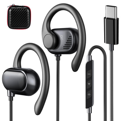 AIAUXAI AlAUXAI00235 Open Ear USB C Headphones Wired with Protective Case