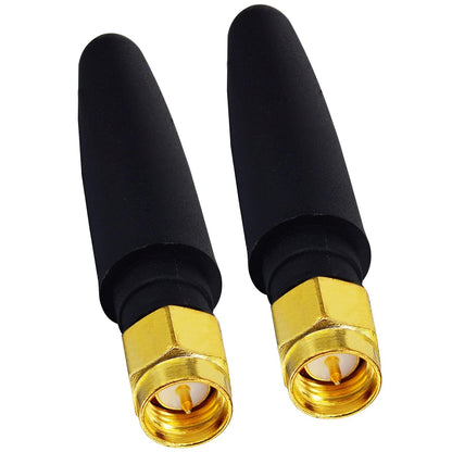 Boobrie 2-Pack 2.4GHz Mini WiFi Antenna 2dBi SMA Male Omni-Directional