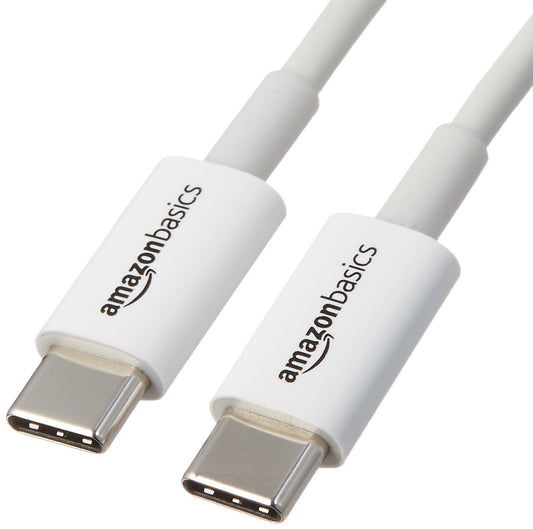 Amazon Basics 2.0 USB-C Cable, 6 Feet, 15W Fast Charging, 480Mbps Data Transfer