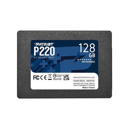 Patriot Memory 128GB P220S128G25 Internal SSD - SATA 3 - Solid State Drive - 2.5"