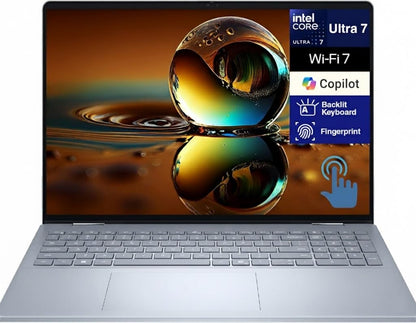 Dell 16 Inches 16 Plus 2-in-1 Convertible Laptop 1920 x 1200 Touchscreen SSD