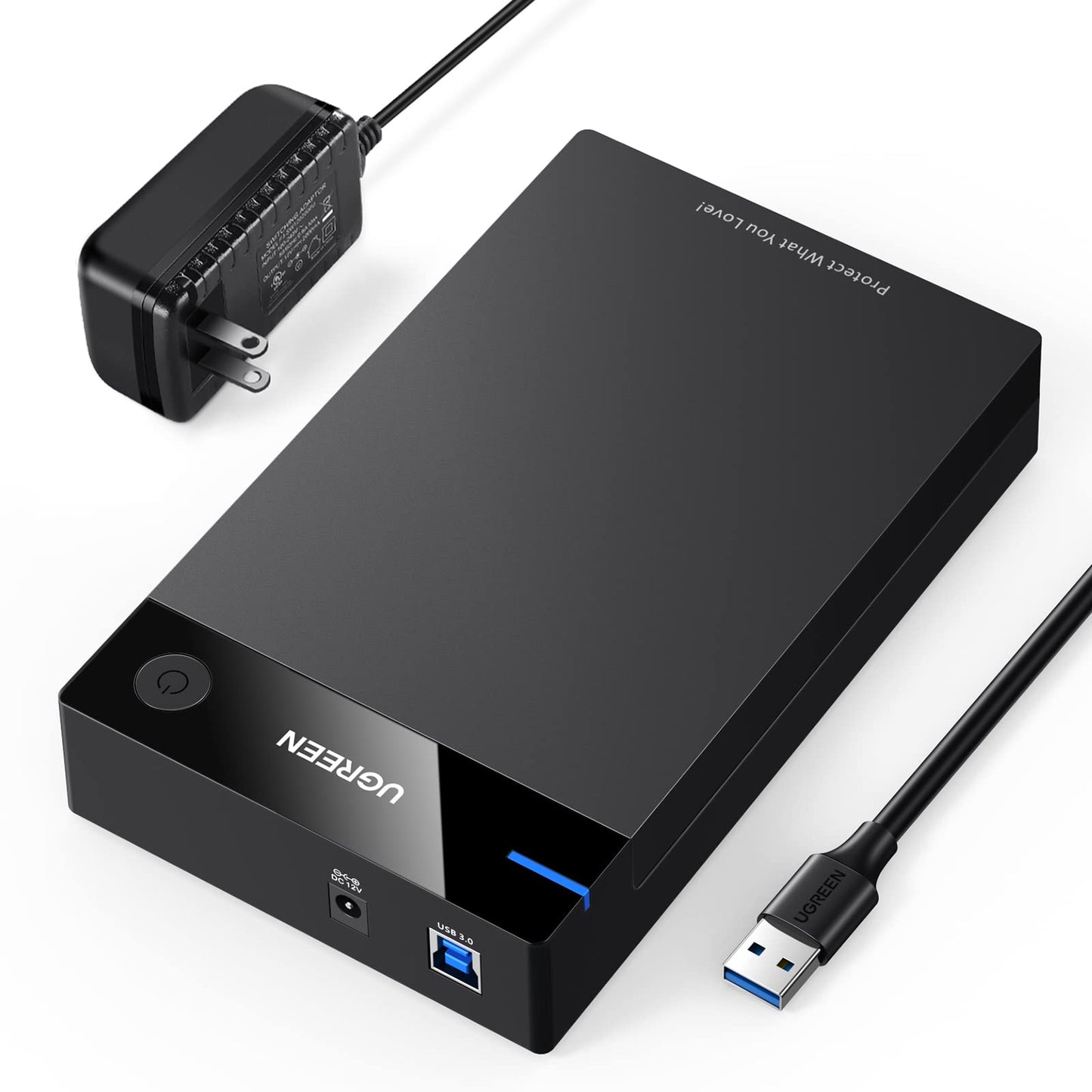 UGREEN 3.5 Inch External Hard Drive Enclosure Model 50423 with USB 3.0 Support