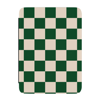 Casely 7" Kindle Case Compatible with Kindle Colorsoft & Paperwhite (12th Gen 2024) - Green Checkerboard