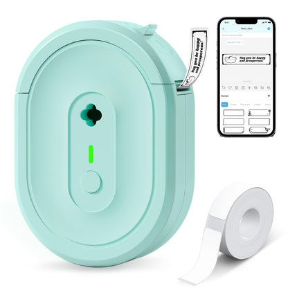 NDYIN N12 Portable Thermal Label Printer Monochrome 203 x 203 dpi Bluetooth