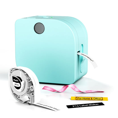 Phomemo P12 Label Maker 203 DPI Monochrome Thermal Bluetooth Portable Labeling Machine