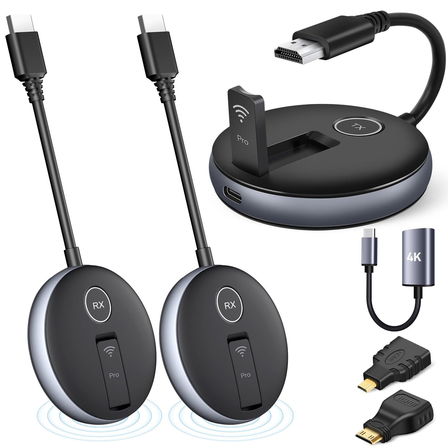YAOMAISI 7.48in G9R PRO 1920x1080P 60Hz HDMI Wireless Transmitter and Receiver Kit
