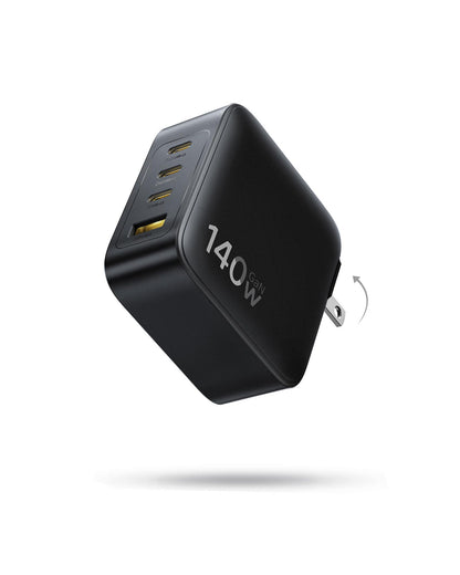 Baseus 140W E0121K USB Type C Charger, PPS Fast Charging, 4 USB Ports