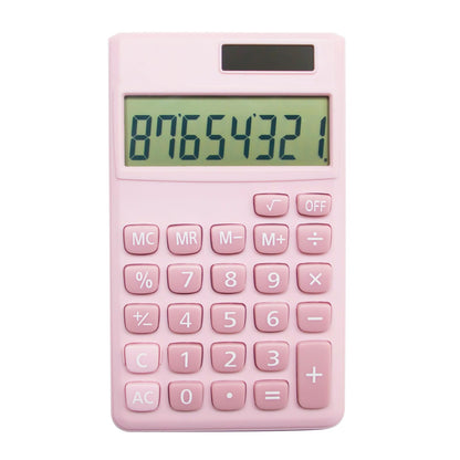 YAMHOHO 2" x 0.1" Standard Function LCD Calculator Solar Powered Pink