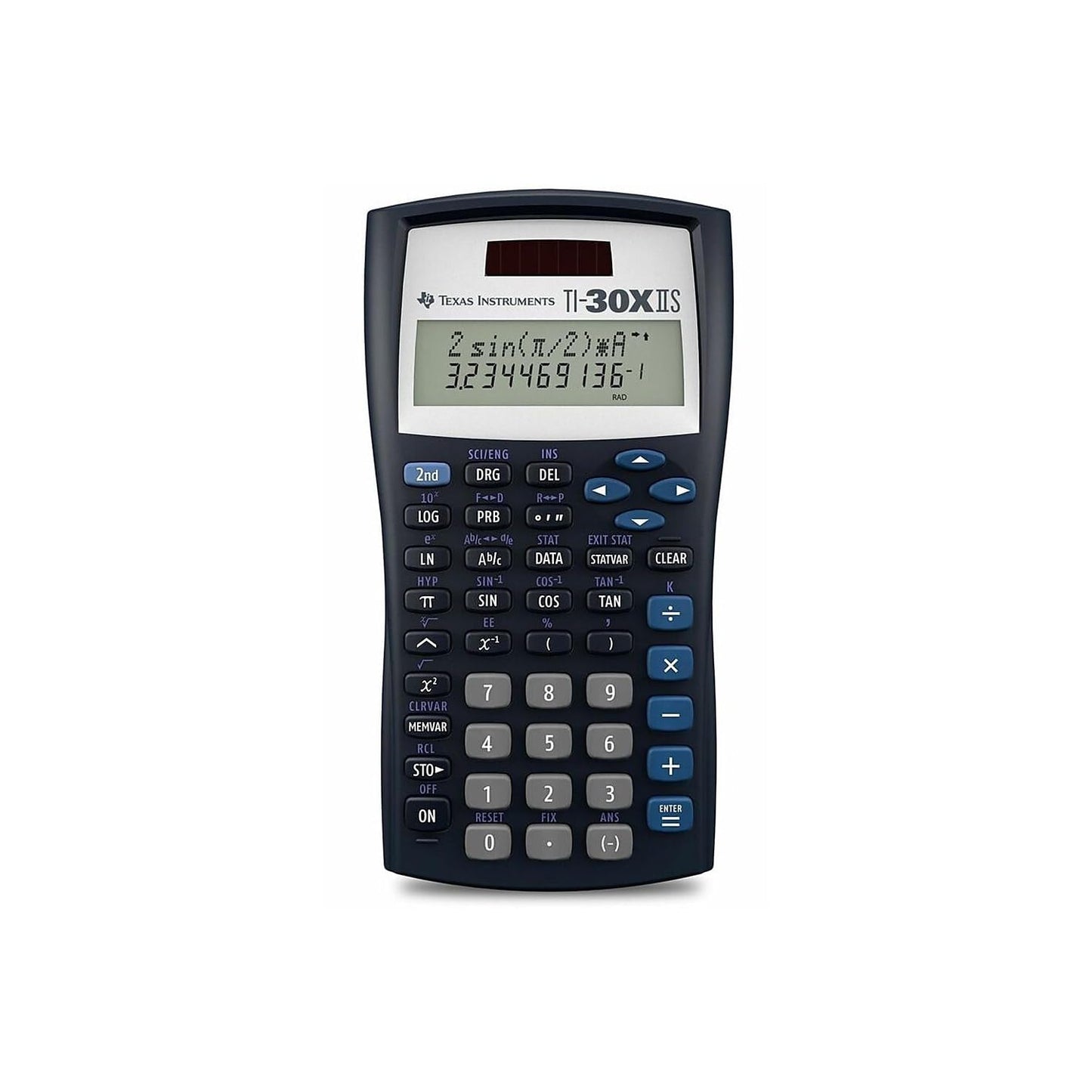 Texas Instruments 30XIIS 2" LCD Solar Powered Scientific Calculator