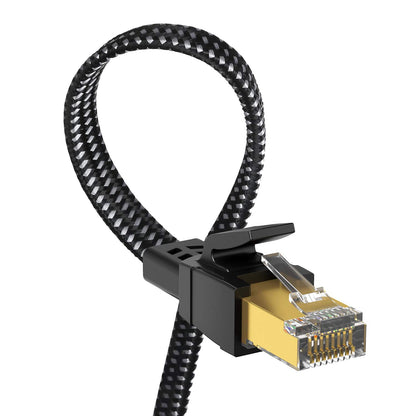 Orbram 50ft Cat 8 Ethernet Cable Male-to-Male RJ45 40Gbps 2000MHz Flat