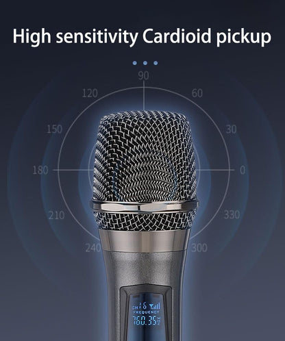 HUACAM Handheld-M68 Wireless Microphone 70dB 1 Channel Unidirectional Grey