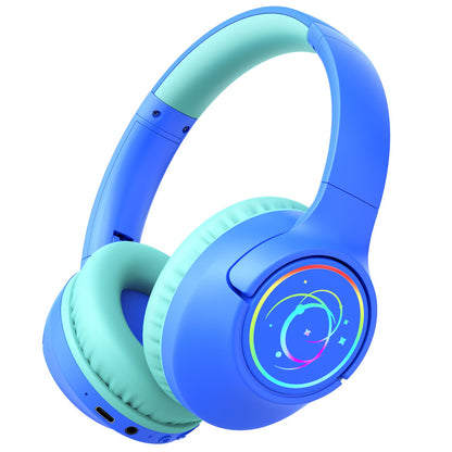 Botesty Sound BS01 Kids Bluetooth Headphones, 3.5mm Jack, 85dB Safe Volume, Blue, Over Ear