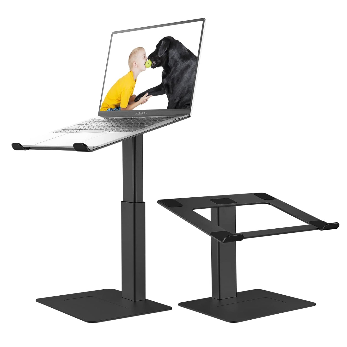 VECOFO Adjustable Laptop Stand for Desk, Aluminum Ergonomic Design, 10-17 Inch Compatibility, Height Adjustability 8.9-14.5 Inches