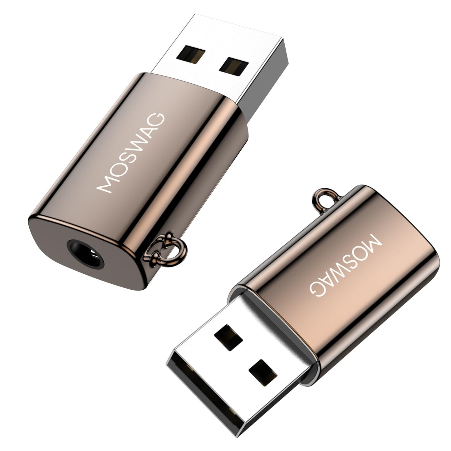 MOSWAG USB to 3.5mm Audio Jack Adapter 1 Count