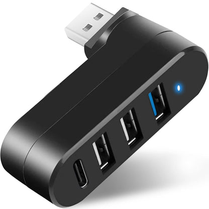 vienon 4-Port USB Hub VN76HFH USB 3.0 Interface Lightweight Plastic 5 Gigabits Per Second