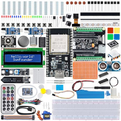 SunFounder ESP32 Ultimate Starter Kit 320+ Components Bluetooth Compatible with Linux