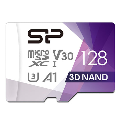 SP Silicon Power 128GB Micro SDXC Class 10 U3 Memory Card with 100MB/s Read Speed