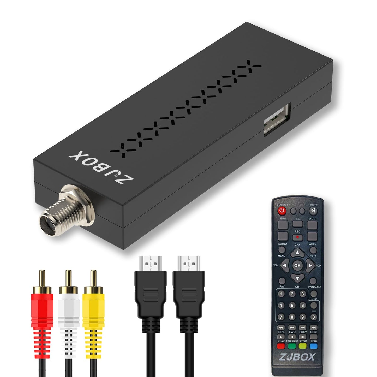 ZJBOX Mini Digital Converter Box 1080P ATSC Tuner HDMI Output