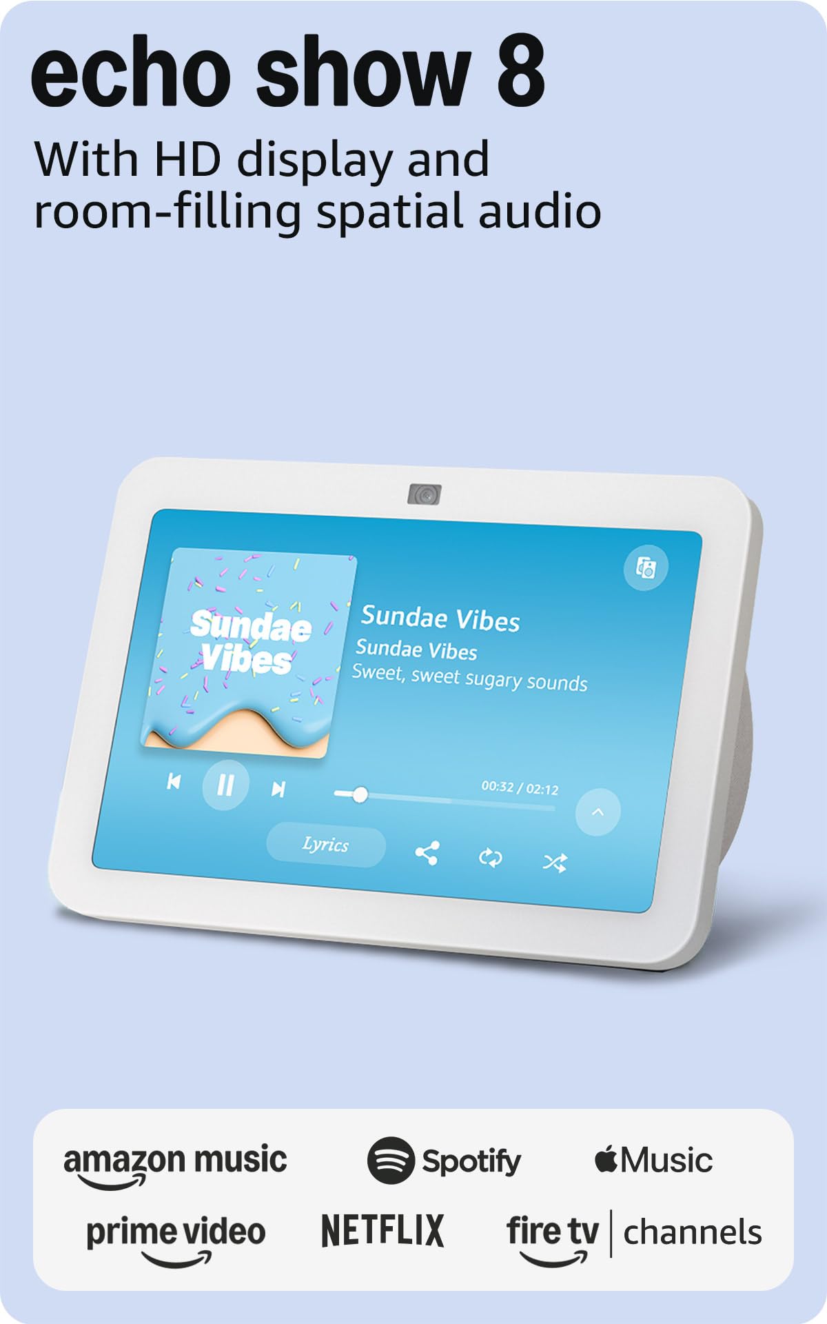 Amazon 8-inch Display Echo Show 8 1280 x 800 60Hz Touchscreen Panel