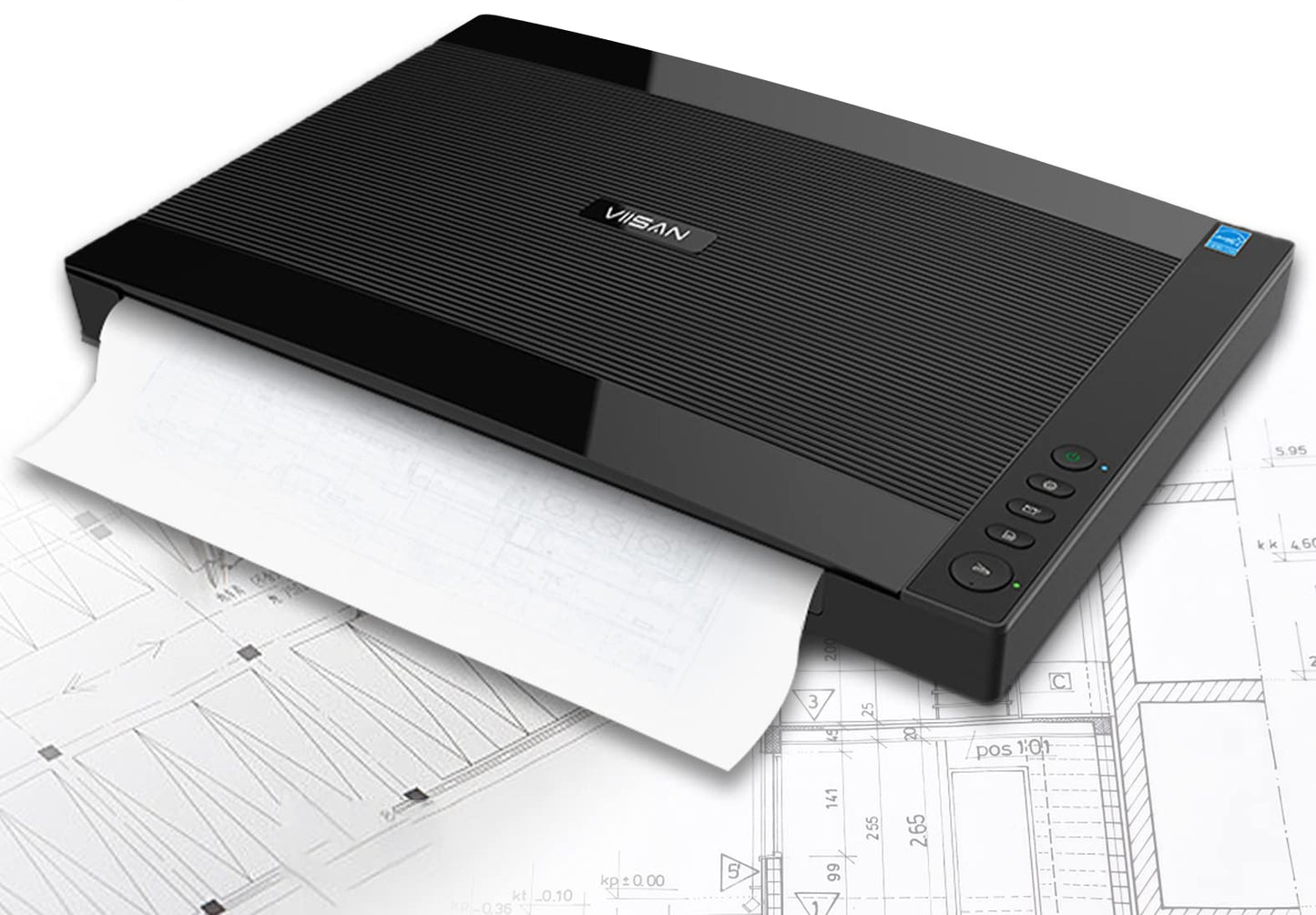 VIISAN A3 VF3240 Scanner 2400 DPI CIS USB Document Scanner
