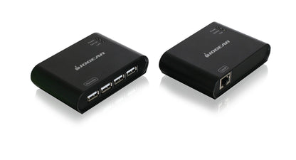 IOGEAR USB 2.0 4 Port USB Extender GUCE64 480Mbps Cat5 Cat5e Cat6 Ethernet