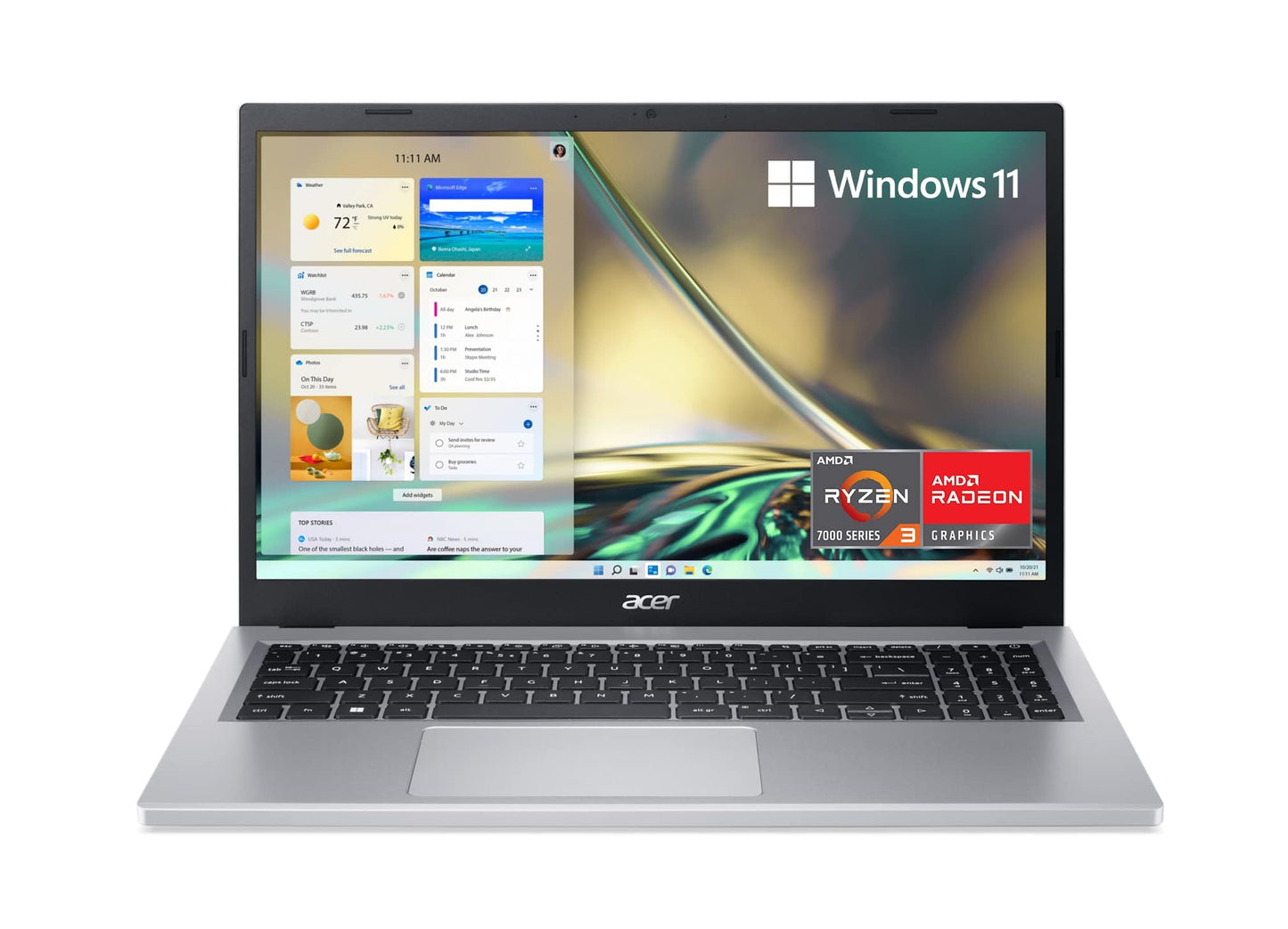 Acer 15.6" Aspire 3 A315-24P-R7VH Full HD Laptop | 1920x1080 | 8GB RAM | 128GB SSD | Windows 11 S
